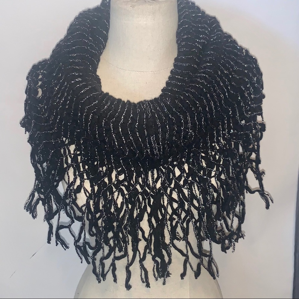 Black Sparkel Infinity Scarf